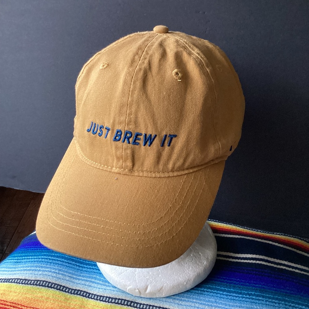 Dutch Bros Mustard Yellow 'Just Brew It' Embroidered Hat